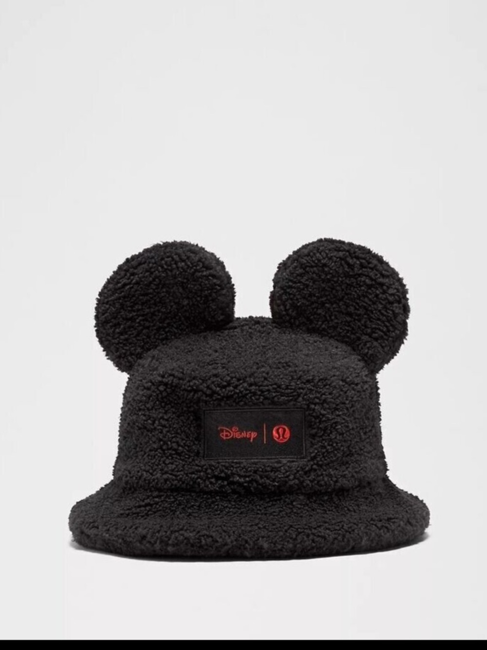 Disney x Lululemon Textured Fleece Bucket Hat Black Size L/XL NWT